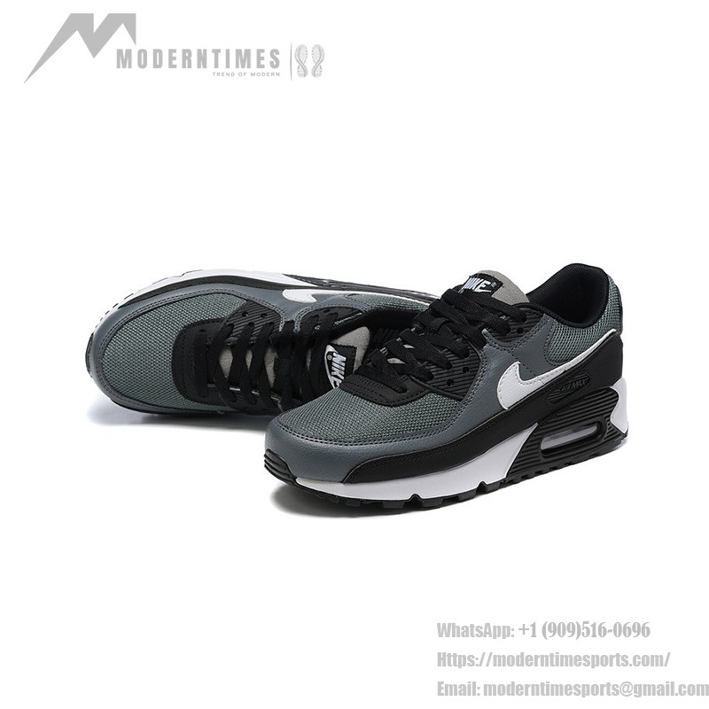 Nike Air Max 90 CN8490-002 - スタイリッシュなブラック&グレーのスニーカー Nike Air Max 90 CN8490-002 - ホワイトスウッシュが特徴のブラック&グレースニーカー