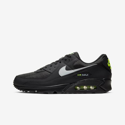 Nike Air Max 90 'ブラック/ボルトグリーン' CV1634-001 | スタイリッシュなブラックデザインにネオングリーンアクセントとMax Airクッショニング