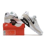 Nike Air Max 90 CW7483-100 - ホワイト&グレー スニーカー Nike Air Max 90 CW7483-100 - ホワイト&ライトグレー スニーカー ブラックスウッシュ付き