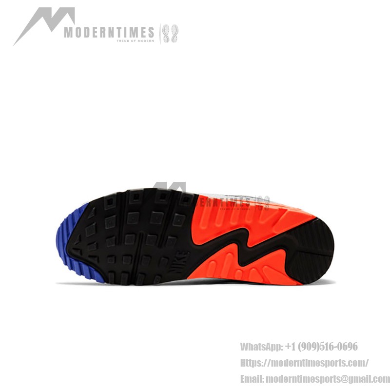 Nike Air Max 90 DA5562-001 - 魅力的なティールとネオングリーンのアクセント付きグレースニーカー Nike Air Max 90 DA5562-001 - グレーのスニーカー、ティール、ネオングリーン、レッドアクセント、スタイリッシュなデザインと快適さ