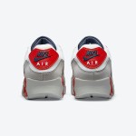 Nike Air Max 90 DB0625-101 ホワイト&ネイビースニーカー Nike Air Max 90 DB0625-101、ホワイトスニーカー(赤とネイビーのアクセント付き)