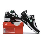 Nike Air Max 90 DH4619-100 - フレッシュなスタイルとクラシックな快適さ Nike Air Max 90 DH4619-100 - ブラック&ホワイトスニーカー、ミントグリーンスウッシュ付き