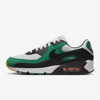 Nike Air Max 90 DM0029-004 - グリーン＆ブラックのスニーカー、ホワイトディテール付き | 大胆なスタイルと快適さ