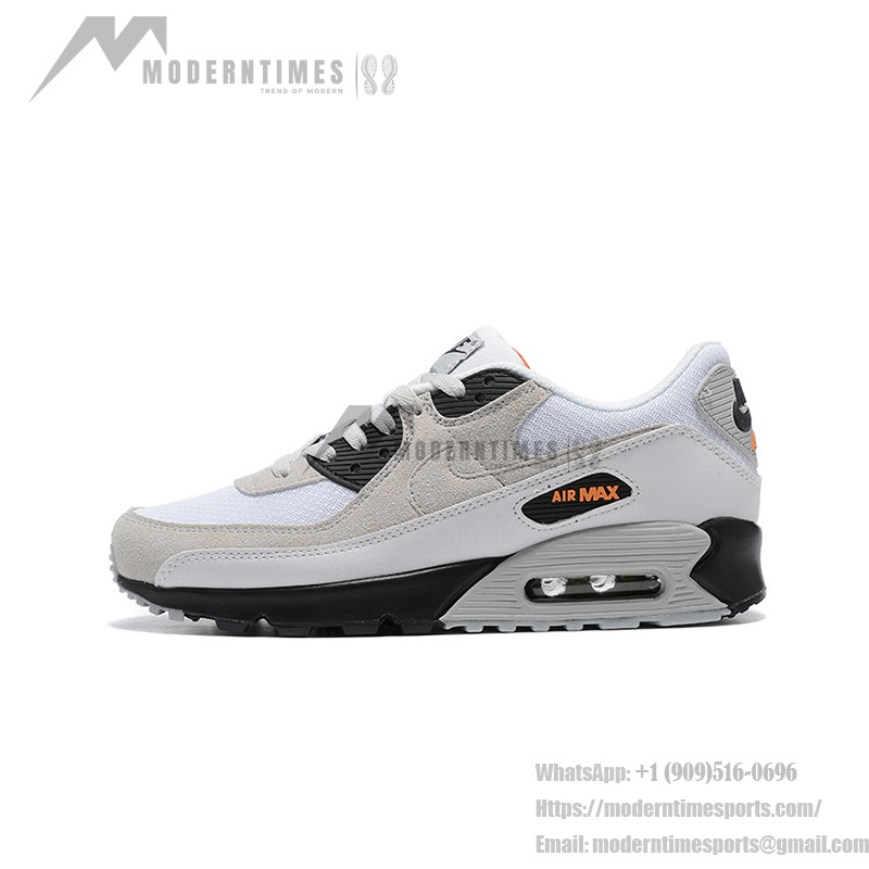 Nike Air Max 90 DM0029-100 - アイコニックな快適さと洗練されたスタイル Nike Air Max 90 DM0029-100 - ホワイトとベージュのスニーカー ブラックディテール付き