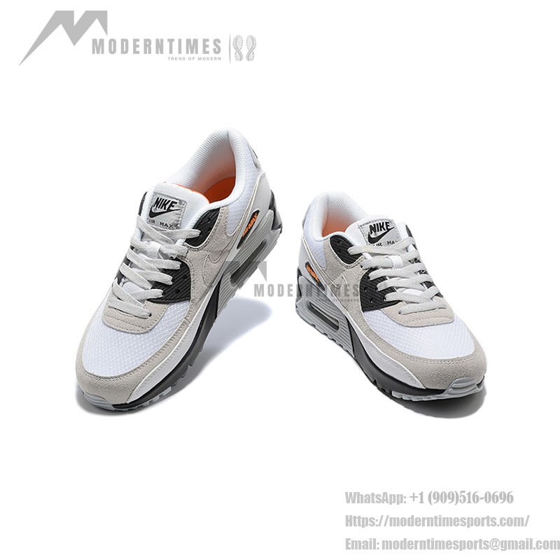 Nike Air Max 90 DM0029-100 - アイコニックな快適さと洗練されたスタイル Nike Air Max 90 DM0029-100 - ホワイトとベージュのスニーカー ブラックディテール付き