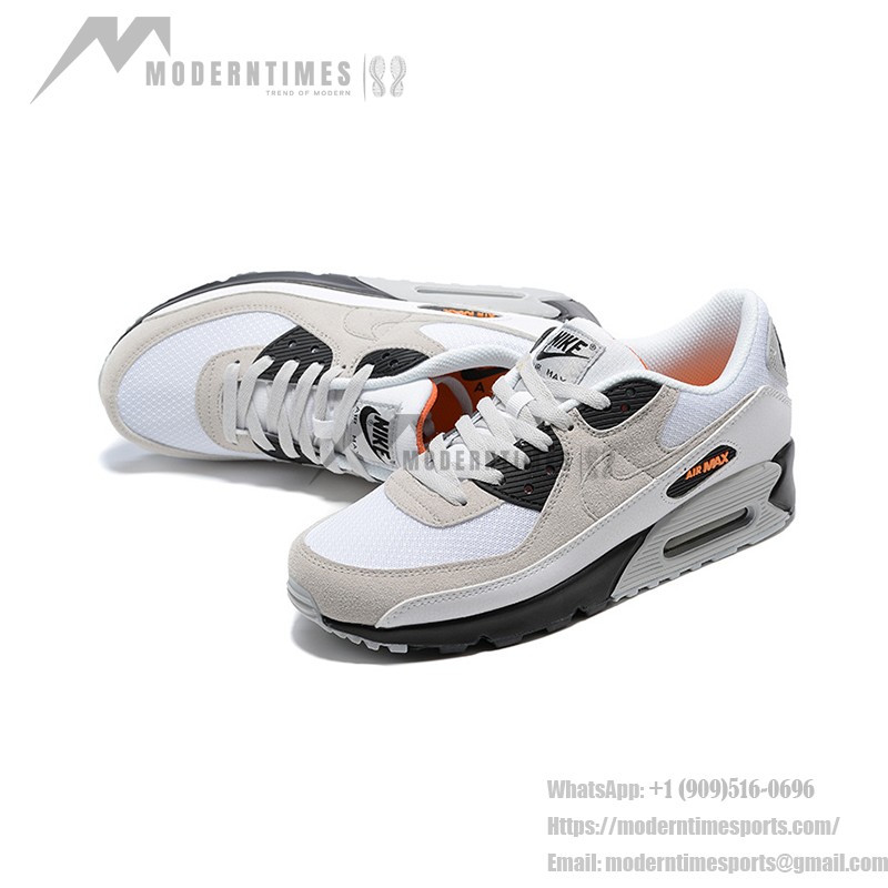 Nike Air Max 90 DM0029-100 - アイコニックな快適さと洗練されたスタイル Nike Air Max 90 DM0029-100 - ホワイトとベージュのスニーカー ブラックディテール付き