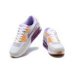 Nike Air Max 90 DM0029-102 - スタイリッシュなベージュスニーカー(パープル&オレンジアクセント付き) Nike Air Max 90 DM0029-102 - パープルとオレンジのアクセントが際立つベージュスニーカー