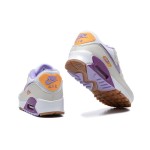 Nike Air Max 90 DM0029-102 - スタイリッシュなベージュスニーカー(パープル&オレンジアクセント付き) Nike Air Max 90 DM0029-102 - パープルとオレンジのアクセントが際立つベージュスニーカー