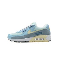 Nike Air Max 90 DM2829-001 - ライトブルー＆イエローのスニーカー、パステルアクセント付き | フレッシュなスタイルと日常の快適さ