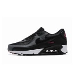 Nike Air Max 90 DQ4071-001 - スタイリッシュなブラック&グレースニーカー Nike Air Max 90 DQ4071-001 - ブラック&グレーのスニーカー、ピンクアクセント付き