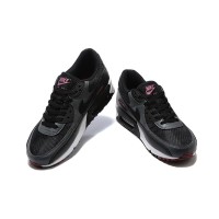 Nike Air Max 90 DQ4071-001 - ブラック＆グレーのスニーカー、ピンクアクセント付き | スタイリッシュな快適さとモダンなデザイン