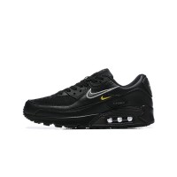 Nike Air Max 90 DX2651-001 - ブラックスニーカー、シルバー＆イエローアクセント付き | アイコニックな快適さと洗練されたデザイン