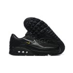 Nike Air Max 90 DX2651-001 - 洗練されたブラックスニーカー Nike Air Max 90 DX2651-001 - ブラックスニーカー、シルバー&イエローアクセント付き