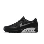 Nike Air Max 90 DX8969-001 - Bold Comfort & Sleek Design Nike Air Max 90 DX8969-001 - Black Sneakers with Grey Swoosh & Metallic Silver Midsole