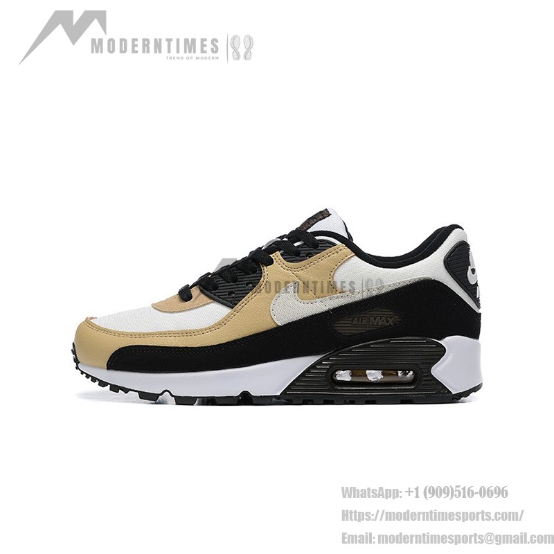 Nike Air Max 90 DZ3522-001 - ベージュ、ブラック、ホワイトスニーカー Nike Air Max 90 DZ3522-001 ベージュ、ブラック、ホワイトの洗練されたスニーカー