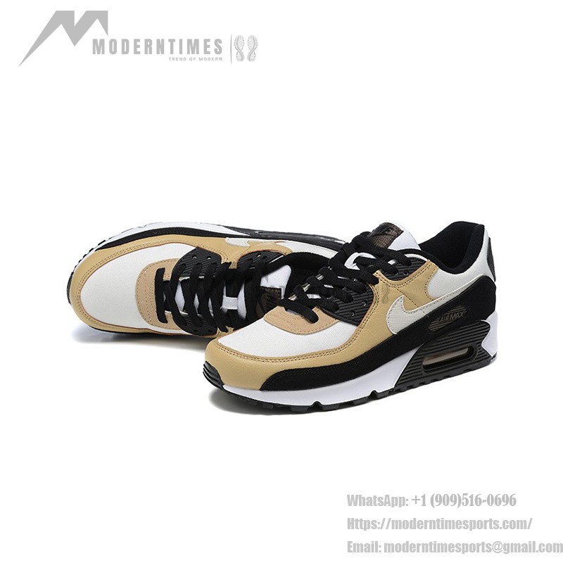 Nike Air Max 90 DZ3522-001 - ベージュ、ブラック、ホワイトスニーカー Nike Air Max 90 DZ3522-001 ベージュ、ブラック、ホワイトの洗練されたスニーカー