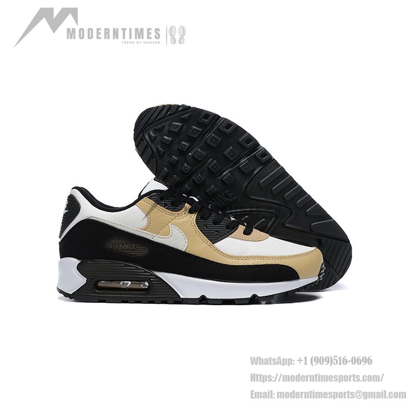 Nike Air Max 90 DZ3522-001 - ベージュ、ブラック、ホワイトスニーカー Nike Air Max 90 DZ3522-001 ベージュ、ブラック、ホワイトの洗練されたスニーカー