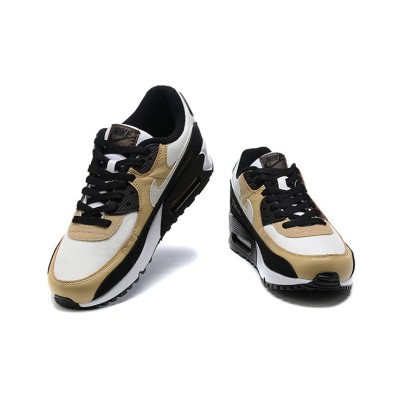 Nike Air Max 90 DZ3522-001 - ベージュ、ブラック & ホワイトスニーカー | 洗練されたコントラストデザインと日常の快適さ