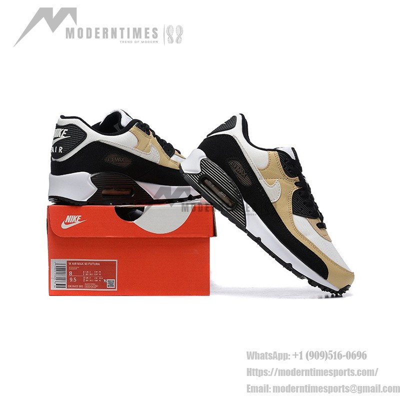 Nike Air Max 90 DZ3522-001 - ベージュ、ブラック、ホワイトスニーカー Nike Air Max 90 DZ3522-001 ベージュ、ブラック、ホワイトの洗練されたスニーカー