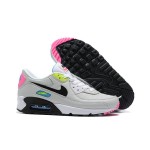 Nike Air Max 90 DZ4398-001 - Bold Grey Sneakers with Vibrant Neon Accents Nike Air Max 90 DZ4398-001 - Grey Sneakers with Neon Pink, Yellow & Blue Accents