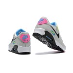 Nike Air Max 90 DZ4398-001 - Bold Grey Sneakers with Vibrant Neon Accents Nike Air Max 90 DZ4398-001 - Grey Sneakers with Neon Pink, Yellow & Blue Accents