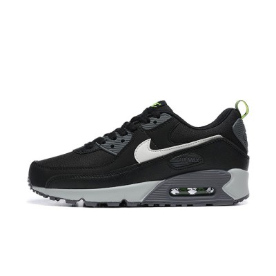 Nike Air Max 90 DZ4495-001 - ブラックスニーカー グレー＆ネオングリーンのアクセント付き | スタイリッシュなデザイン＆毎日の快適さ