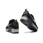 Nike Air Max 90 DZ4495-001 - 大胆なネオンアクセントのブラックスニーカー Nike Air Max 90 DZ4495-001 - ブラックスニーカー、ホワイトスウッシュ&ネオングリーンアクセント