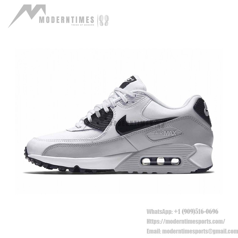 Nike Air Max 90 Essential 616730-111 - レトロな白と黒のスニーカー Nike Air Max 90 Essential 616730-111 - 白と黒のエアクッション付きスニーカー