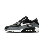 Nike Air Max 90 Essential AJ1285-018 - タイムレスなブラック、グレー、ホワイトのデザイン Nike Air Max 90 Essential AJ1285-018 - クラシックなブラック&グレースニーカーとホワイトスウッシュ