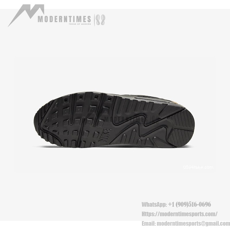 Nike Air Max 90 Essential 'タンスエード/ブラック' AJ1285-700 - レトロスタイルとMax Airクッショニング Nike Air Max 90 Essential 'タンスエード/ブラック' AJ1285-700 - ブラックオーバーレイが特徴のスエードスニーカー