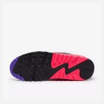 Nike Air Max 90 Essential 'ホワイト/レッド/ブラック/パープル' AJ1285-106 - 鮮やかな配色とMax Airクッショニング Nike Air Max 90 Essential 'ホワイト/レッド/ブラック/パープル' AJ1285-106 - レッド、ブラック、パープルのアクセントが特徴のホワイトスニーカー