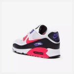 Nike Air Max 90 Essential 'ホワイト/レッド/ブラック/パープル' AJ1285-106 - 鮮やかな配色とMax Airクッショニング Nike Air Max 90 Essential 'ホワイト/レッド/ブラック/パープル' AJ1285-106 - レッド、ブラック、パープルのアクセントが特徴のホワイトスニーカー