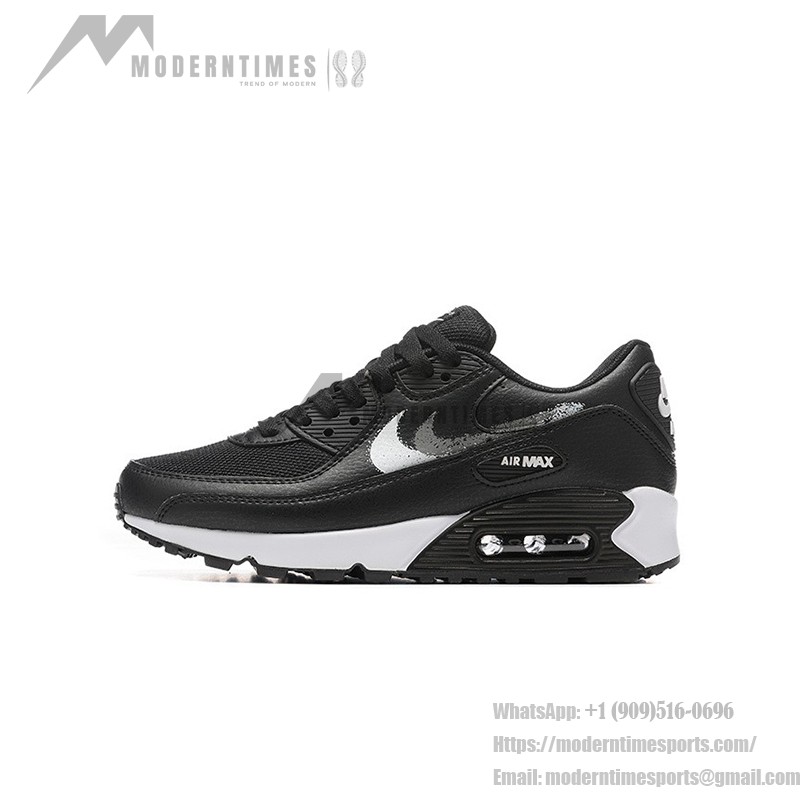 Nike Air Max 90 FD0657-001 - 洗練されたブラックスニーカー Nike Air Max 90 FD0657-001 - ブラックスニーカー&メタリックシルバースウッシュ