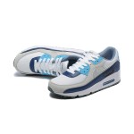 Nike Air Max 90 FD0664-400 - ネイビーハイライトの洗練されたグレースニーカー Nike Air Max 90 FD0664-400 - グレースニーカー、ネイビー&ライトブルーのアクセント付き