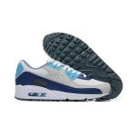 Nike Air Max 90 FD0664-400 - ネイビーハイライトの洗練されたグレースニーカー Nike Air Max 90 FD0664-400 - グレースニーカー、ネイビー&ライトブルーのアクセント付き