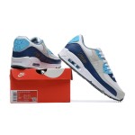 Nike Air Max 90 FD0664-400 - ネイビーハイライトの洗練されたグレースニーカー Nike Air Max 90 FD0664-400 - グレースニーカー、ネイビー&ライトブルーのアクセント付き
