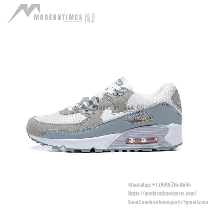 Nike Air Max 90 FJ4824-001 - クラシックデザイン & 日常の快適さ Nike Air Max 90 FJ4824-001 - ホワイト、ベージュ、グレーのスニーカー