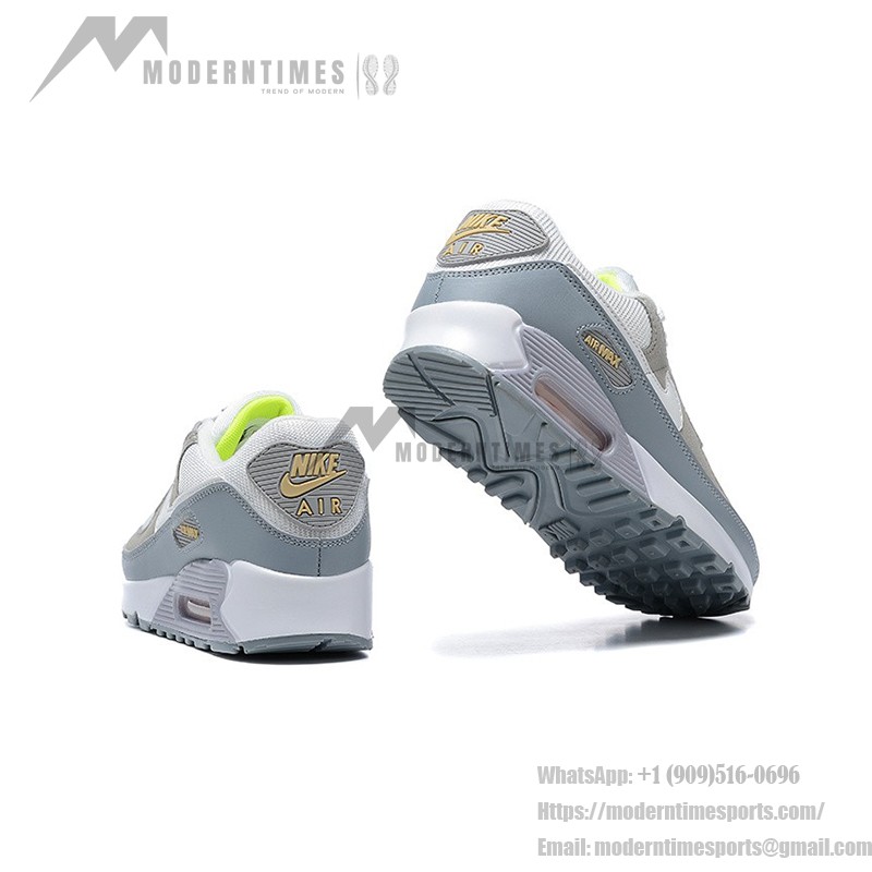 Nike Air Max 90 FJ4824-001 - クラシックデザイン & 日常の快適さ Nike Air Max 90 FJ4824-001 - ホワイト、ベージュ、グレーのスニーカー