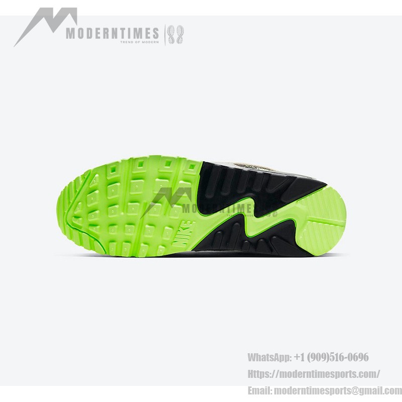 Nike Air Max 90 'Green Camo' - 鮮やかなカモフラージュ Nike Air Max 90 'Green Camo' CW4039-300、グリーンメッシュとカモフラージュオーバーレイ付き