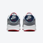 Nike Air Max 90 'USA グレー/レッド/ブルー' - クラシックなアメリカンスタイル Nike Air Max 90 'USA グレー/レッド/ブルー' DZ1846-001、グレーのアッパー、レッドのアクセント、ネイビーブルーのスウッシュ
