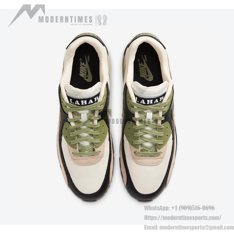 Nike Air Max 90 'Lahar Escape Olive' - アウトドアインスパイアスタイル Nike Air Max 90 'Lahar Escape Olive' CI5646-200、オリーブ、ベージュ、ブラックのトーンとスエードとレザーのディテール付き