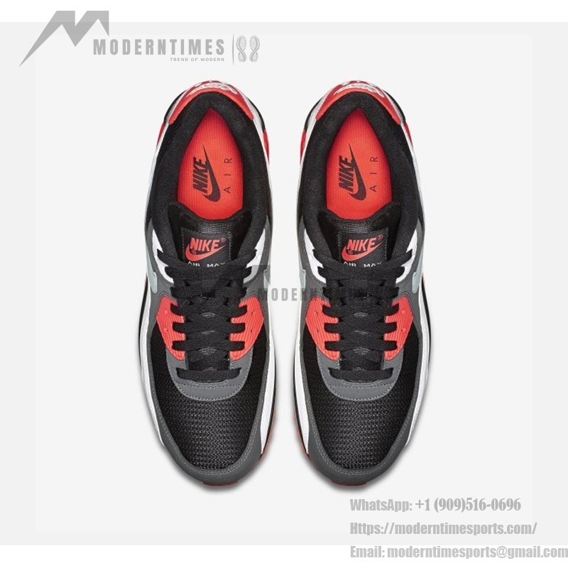 Nike Air Max 90 OG 'インフラレッド' 725233-006 - レトロデザインと現代的な快適さ Nike Air Max 90 OG 'インフラレッド' 725233-006 - ブラック、ホワイト、インフラレッドのアクセントが際立つスニーカー