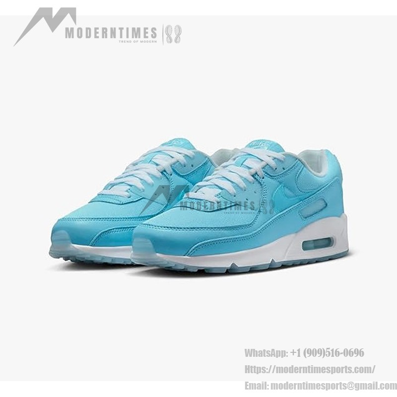Nike Air Max 90 'Ocean Bliss' - Fresh & Comfortable Nike Air Max 90 'Ocean Bliss' FD0734-442 in calming ocean blue with white accents