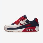 Nike Air Max 90 Premium 'ネイビー/レッド/ホワイト' - 愛国的なデザイン ネイビー、レッド、ホワイトの鮮やかなアクセントが特徴のNike Air Max 90 Premium 'ネイビー/レッド/ホワイト' CJ0611-101