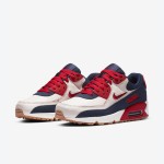 Nike Air Max 90 Premium 'ネイビー/レッド/ホワイト' - 愛国的なデザイン ネイビー、レッド、ホワイトの鮮やかなアクセントが特徴のNike Air Max 90 Premium 'ネイビー/レッド/ホワイト' CJ0611-101