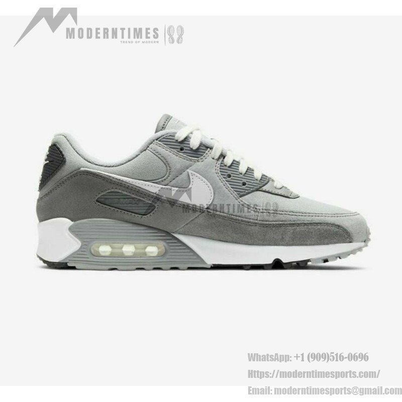 Nike Air Max 90 Premium 'Light Smoke Grey' - ミニマルで快適 ホワイトとダークグレーのアクセントが施されたライトスモークグレーのNike Air Max 90 Premium 'Light Smoke Grey' DA1641-001