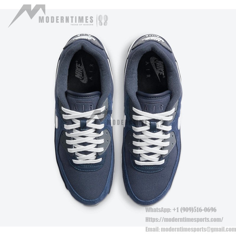 Nike Air Max 90 Premium 'Obsidian/White' - クラシックなネイビーのエレガンス ネイビーブルーとホワイトのトーンが特徴のNike Air Max 90 Premium 'Obsidian/White' DA1641-400