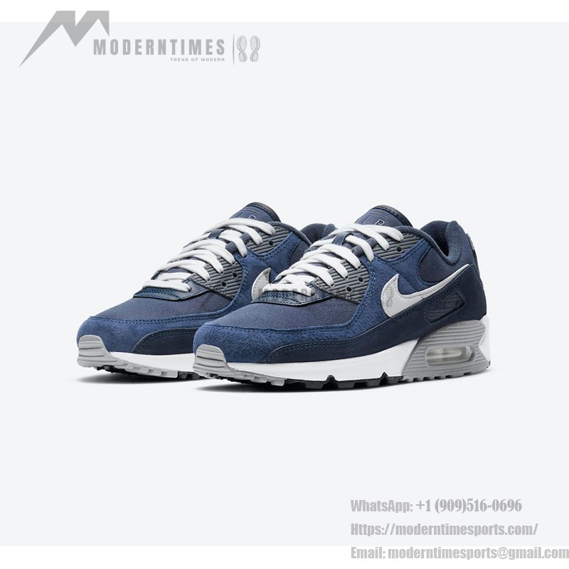 Nike Air Max 90 Premium 'Obsidian/White' - クラシックなネイビーのエレガンス ネイビーブルーとホワイトのトーンが特徴のNike Air Max 90 Premium 'Obsidian/White' DA1641-400