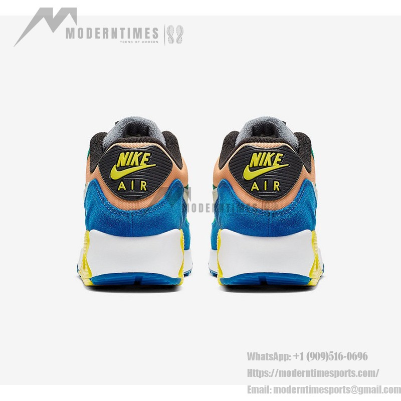 Nike Air Max 90 QS 'ビオテック' CD0917-300 - 大胆なカラフルデザインと快適性 Nike Air Max 90 QS 'ビオテック' CD0917-300 - Max Airクッショニング付きのカラフルなスニーカー