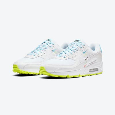 Nike Air Max 90 SE 'ワールドワイド' CK7069-100 | クリーンなホワイトデザインにネオンアクセントとMax Airの快適さ